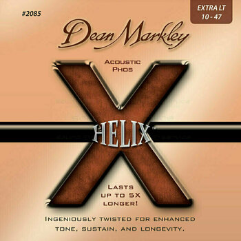 Žice za akustičnu gitaru Dean Markley 2085 XL 10-47 Helix HD Acoustic Phos - 1