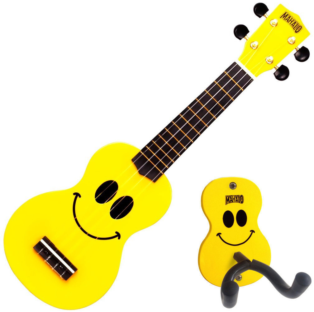 Sopránové ukulele Mahalo USMILE Yellow SET Sopránové ukulele