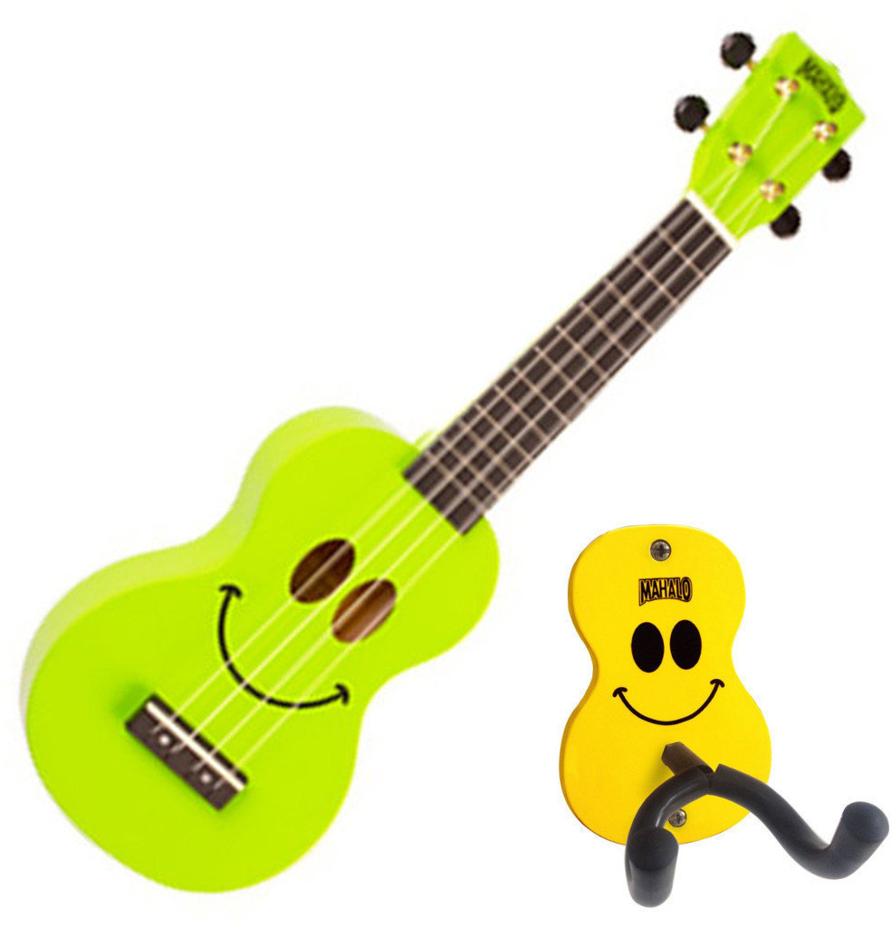 Sopránové ukulele Mahalo USMILE Green SET Sopránové ukulele