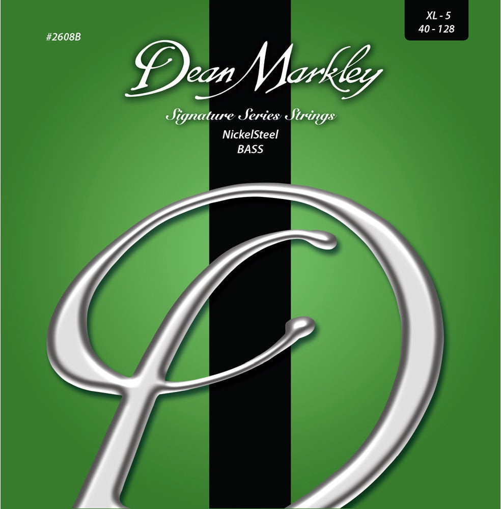 Snaren voor 5-snarige basgitaar Dean Markley 2608B 5XL 40-128 NickelSteel