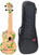 Soprano ukulele Pasadena WU-21F3-WH SET Soprano ukulele Floral