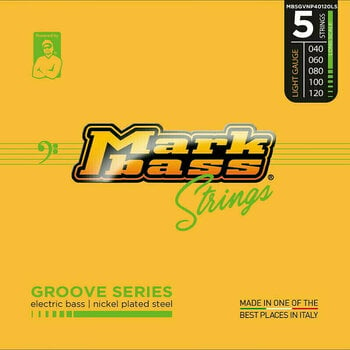 Saiten für 5-saitigen E-Bass, Saiten für 5-Saiter E-Bass Markbass Groove NP 5 040-120 - 1