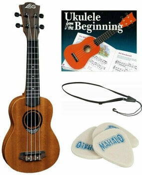 Szoprán ukulele LAG TKU110S SET Szoprán ukulele Natural Satin - 1
