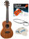 LAG TKU110C SET Koncertne ukulele Natural