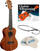 Koncertné ukulele LAG TKU8C SET Koncertné ukulele Natural