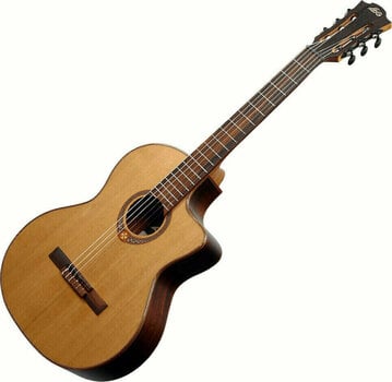 Klassieke gitaar met elektronica LAG Occitania 118 OC118CE 4/4 Natural (Beschadigd) - 1