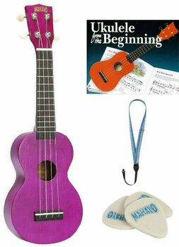 Sopránové ukulele Mahalo MK1P-TPP SET Sopránové ukulele Transparent Purple - 1