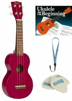 Soprano ukulele Mahalo MK1-TRD SET Soprano ukulele Transparent Red - 1