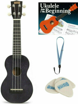 Soprano ukulele Mahalo MK1P-TBK SET Soprano ukulele Transparent Black - 1