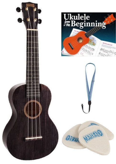 Koncertní ukulele Mahalo MH2-TBK SET Koncertní ukulele Trans Black