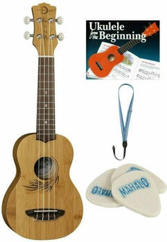 Soprano ukulele Luna UKE-BAMBOO-S SET Soprano ukulele Natural - 1
