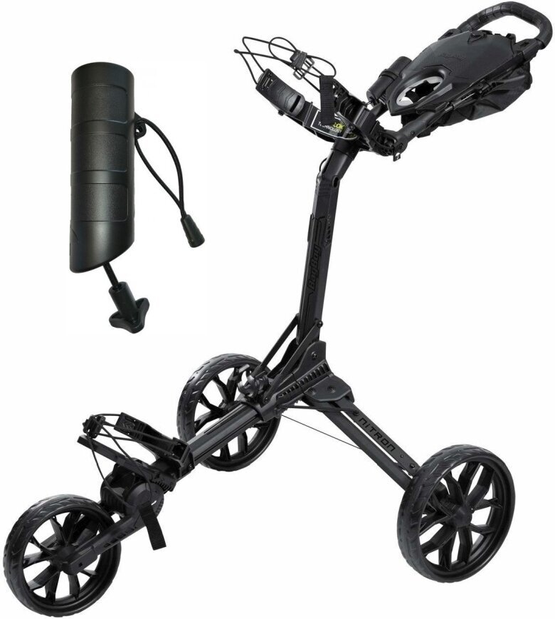 Manuální golfové vozíky BagBoy Nitron SET Black/Black Manuální golfové vozíky