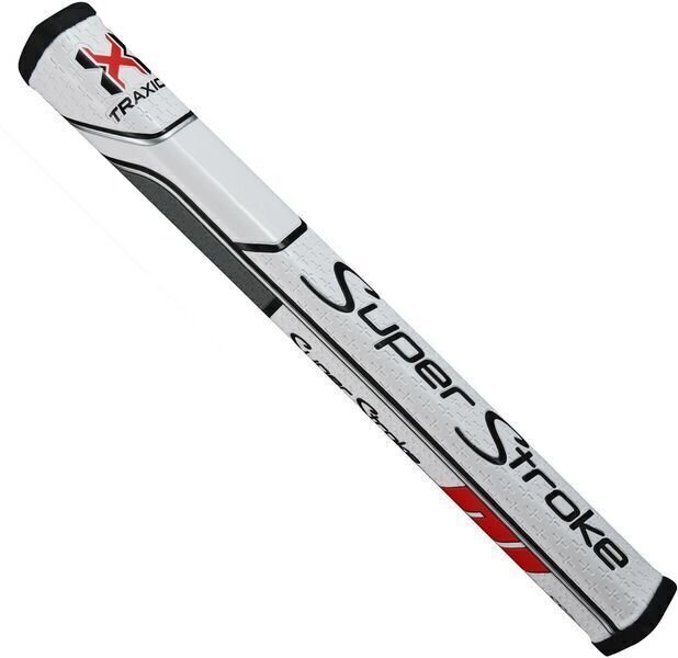 Golfové gripy Superstroke Traxion SS2 Square Putter Grip White/Red/Grey