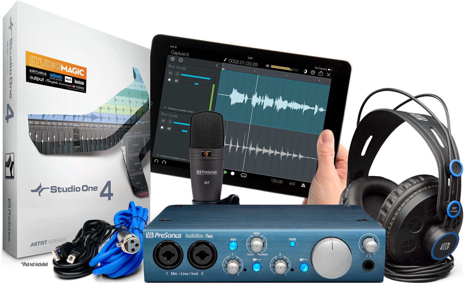 USB-audio-interface - geluidskaart Presonus AudioBox iTwo