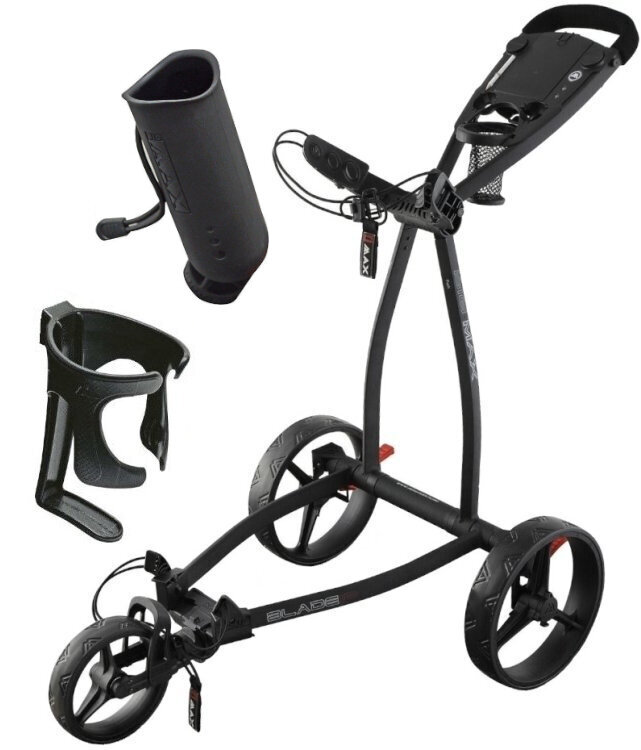 Manuální golfové vozíky Big Max Blade IP Deluxe SET Phantom/Black Manuální golfové vozíky