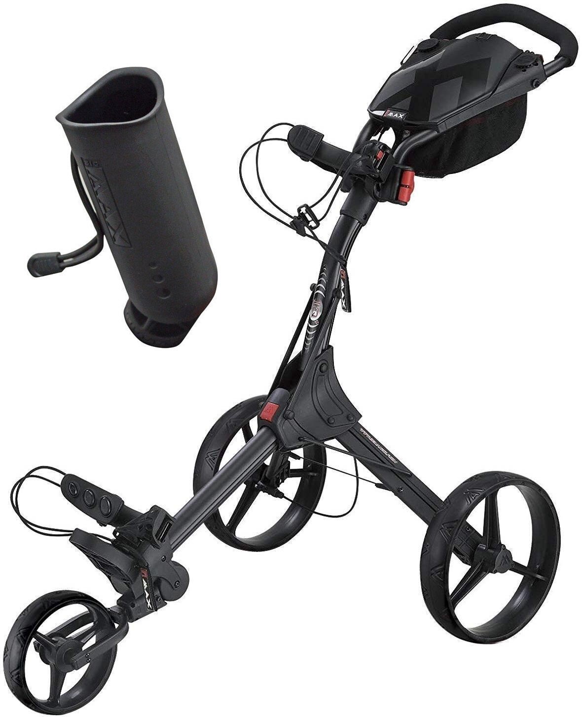 Chariot de golf manuel Big Max IQ+ SET Black/Black/Black Chariot de golf manuel