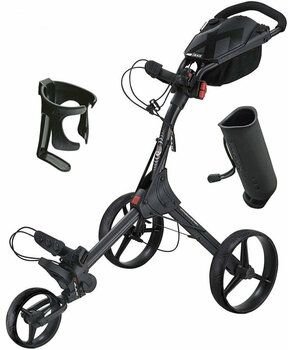 Ročni voziček za golf Big Max IQ+ Deluxe SET Black/Black/Black Ročni voziček za golf - 1