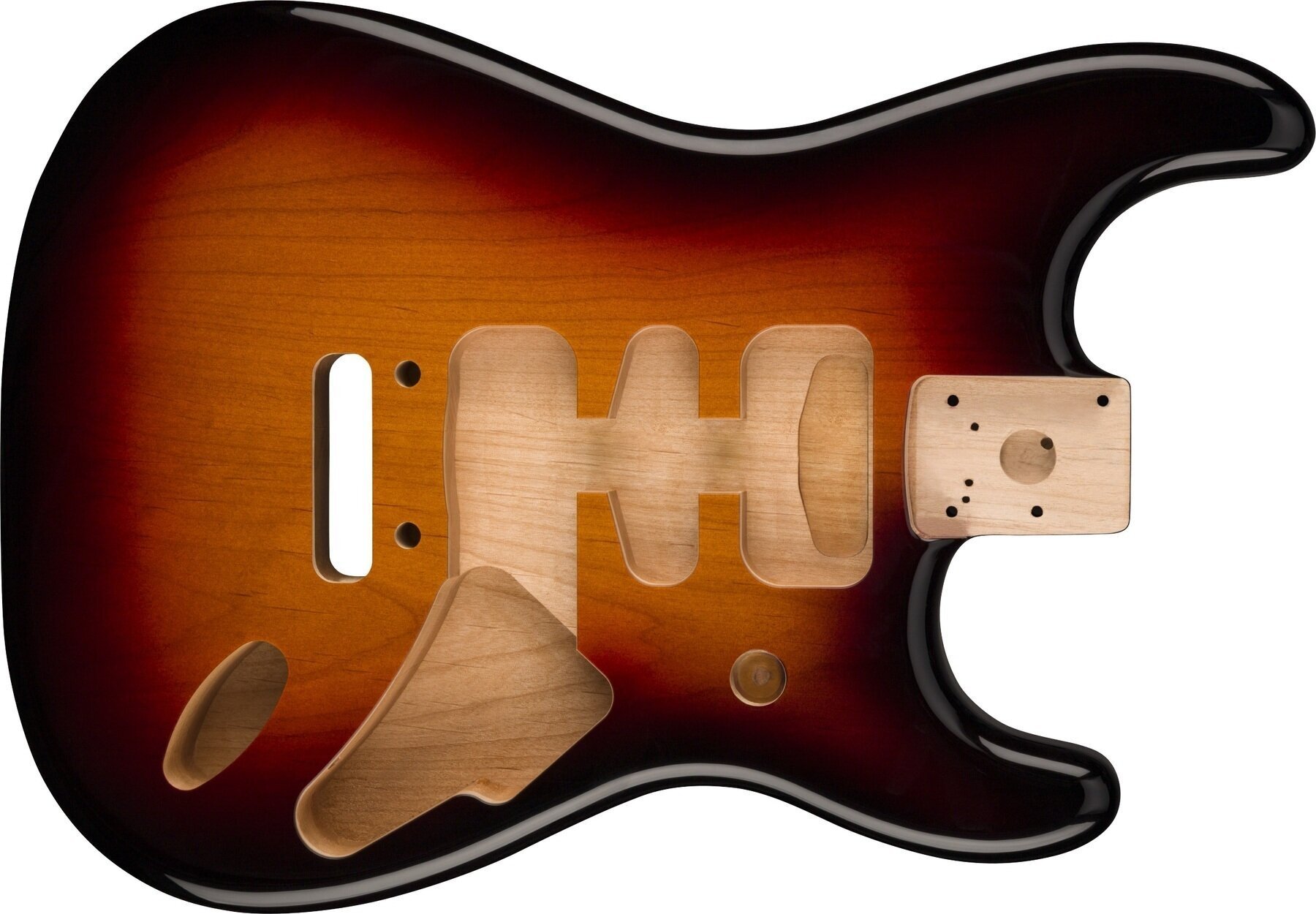 Guitar Body Fender Deluxe Series Stratocaster HSH 3-Color Sunburst