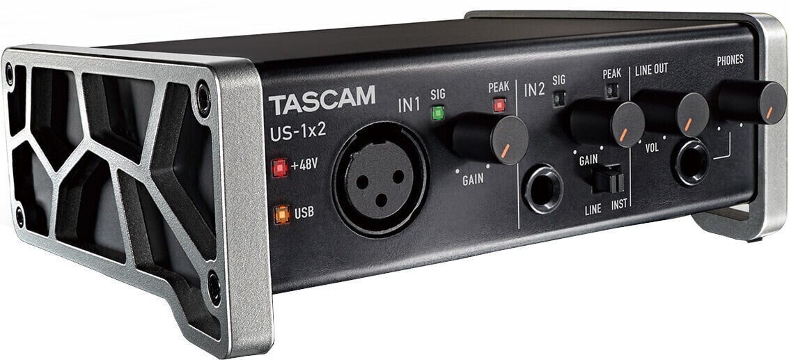 USB-audio-interface - geluidskaart Tascam US-1X2