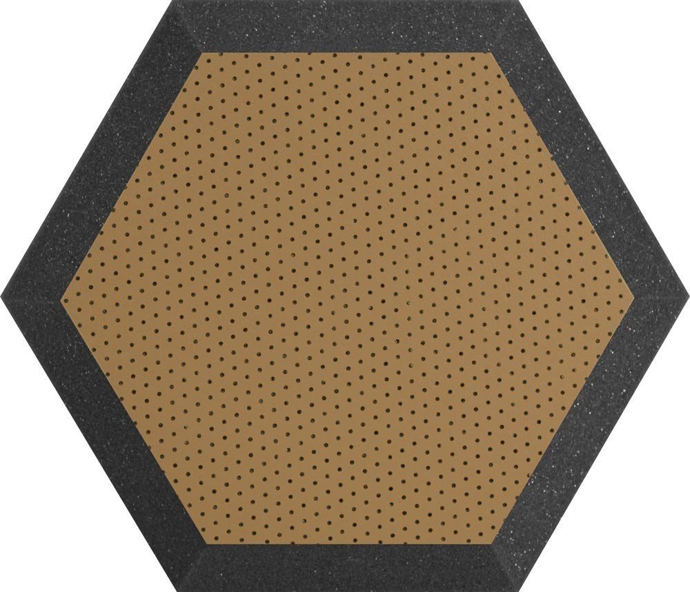 Absorpčný penový panel Ultimate UA-HX-12BR Hexagonal Foam Wall Panel 12'' Bronze/Brown Vinyl