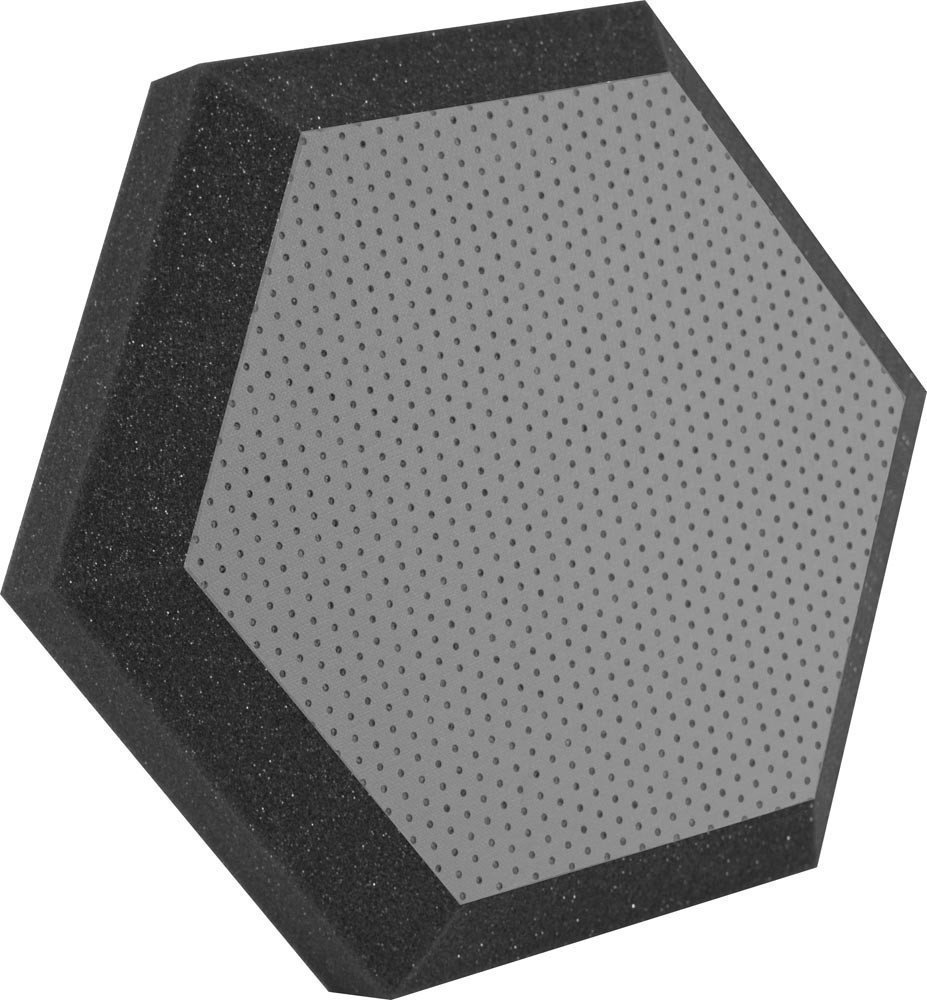 Panel de espuma absorbente Ultimate UA-HX-12GR Hexagonal Foam Wall Panel 12'' Gray Vinyl