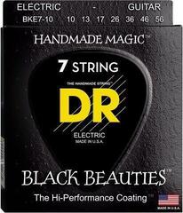 Saiten für E-Gitarre DR Strings Black Beauties BKE7-10 Saiten für E-Gitarre