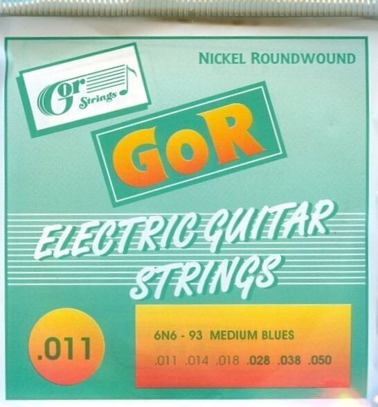 Cordes pour guitares électriques Gorstrings 6 N 6 93