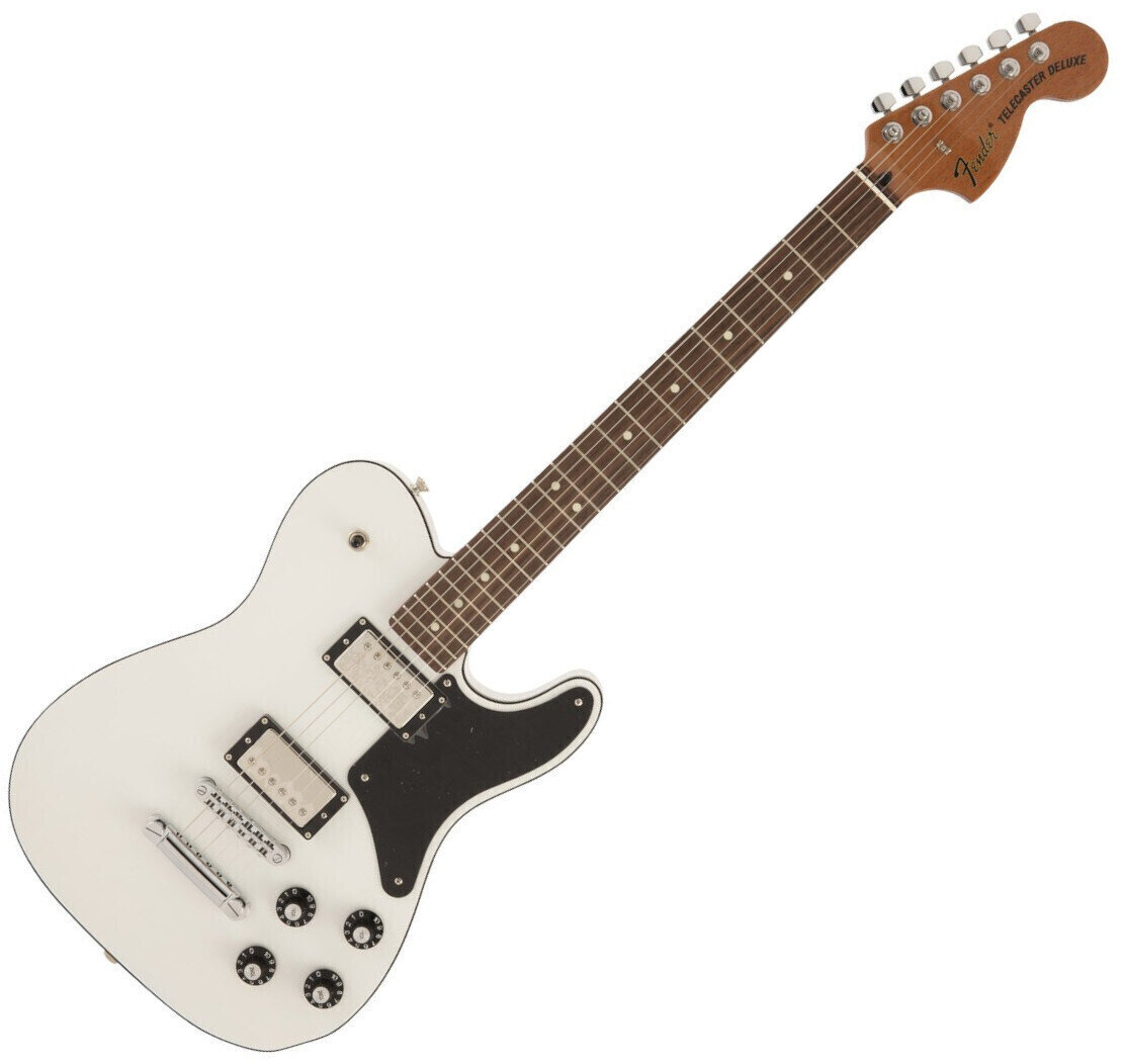 Guitare électrique Fender MIJ Troublemaker Telecaster RW Arctic White Guitare électrique