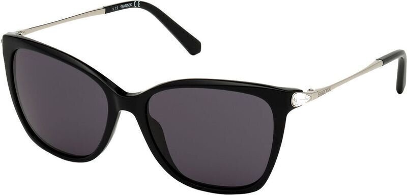 Életmód szemüveg Swarovski SK0267 01A 55 Shiny Black/Smoke M Életmód szemüveg