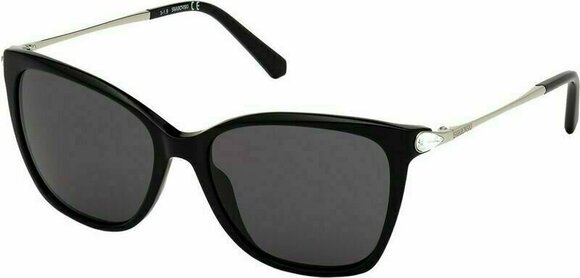 Lifestyle Glasses Swarovski SK0267 01A 55 Shiny Black/Smoke M Lifestyle Glasses - 1