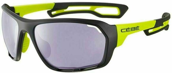 Cycling Glasses Cébé Upshift Black Lime Matte/Sensor Rose Silver AF Cycling Glasses - 1