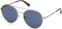 Gafas Lifestyle Gant GA7117 10X 56 Shiny Light Nickel/Blue Mirror L Gafas Lifestyle