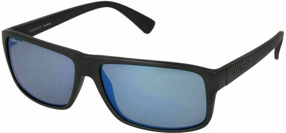 Sport Glasses Serengeti Claudio Matte Black/Mineral Polarized Blue - 1