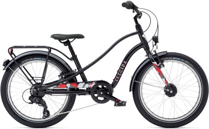 Bicicleta para crianças Electra Sprocket 7D Black Red 20" Bicicleta para crianças