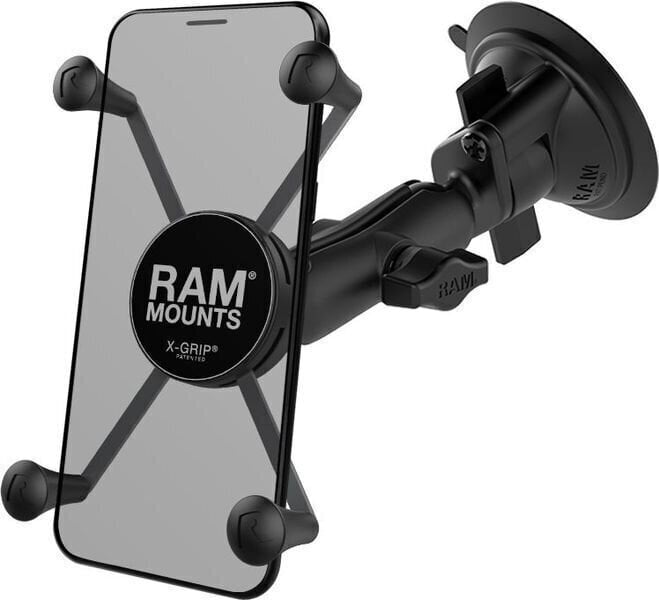Ram Mounts X-Grip Large Phone Mount RAM Twist-Lock Suction Cup Base Suport moto telefon, GPS