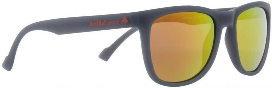 Lifestyle-bril Red Bull Spect Lake Matt Transparent Grey Rubber/Smoke With Red Mirror Lifestyle-bril
