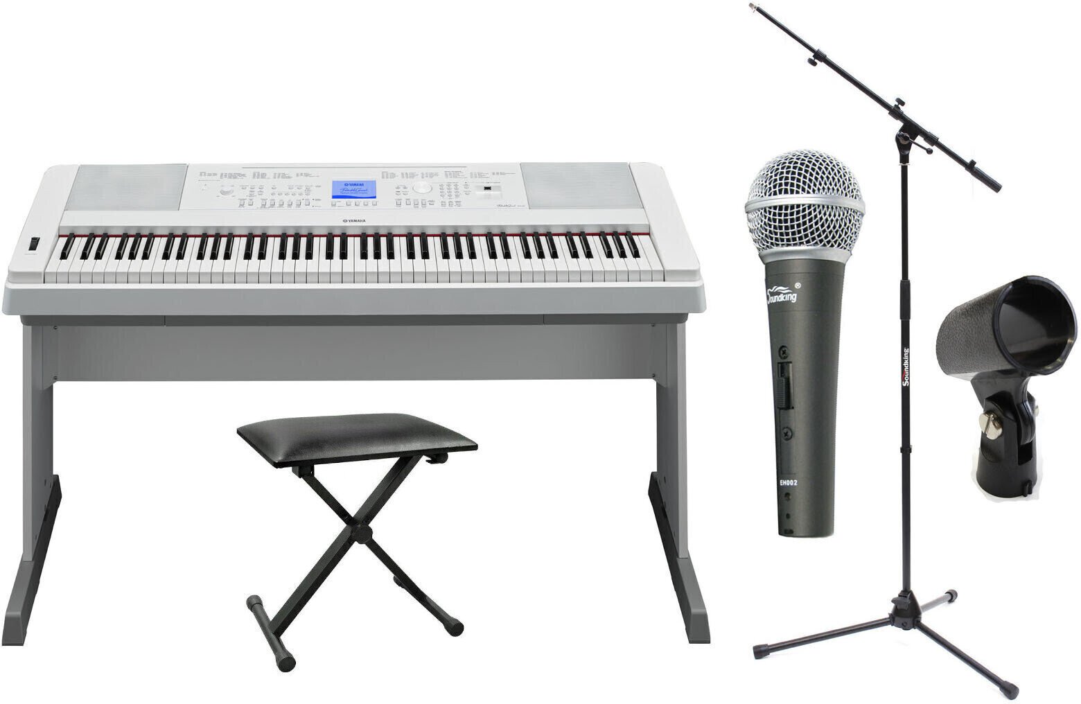 Digitaalinen piano Yamaha DGX-660 WH SET Valkoinen Digitaalinen piano