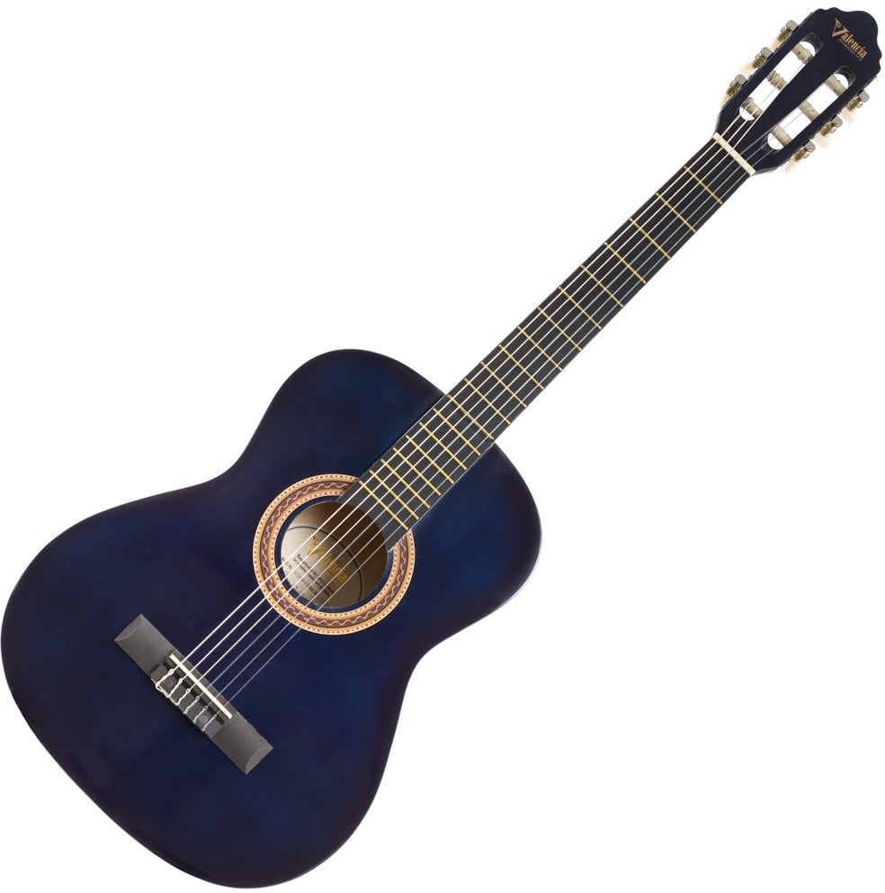 3/4 klasická kytara pro dítě Valencia VC103 3/4 Blue Sunburst