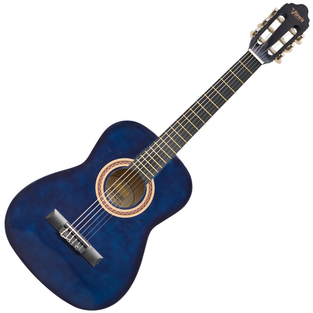 Класическа китара с размер 1/2 Valencia VC102 1/2 Blue Sunburst