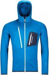 Ortovox Fleece Grid Mens Hoody Safety Blue