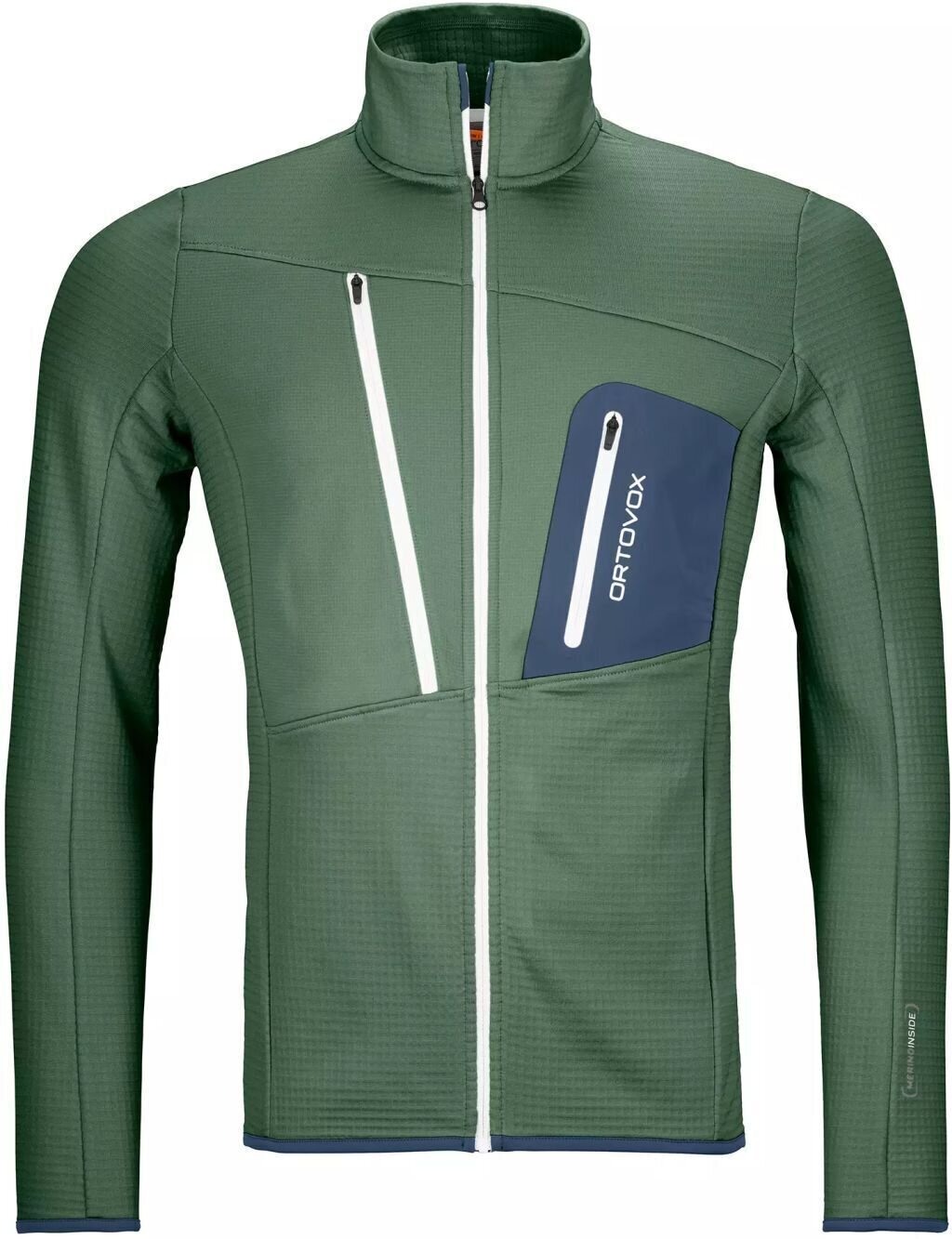 Outdoor Jacket Ortovox Fleece Grid M Green Forest M Outdoor Jacket