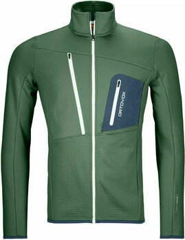Outdoor Jacket Ortovox Fleece Grid M Green Forest L Outdoor Jacket - 1