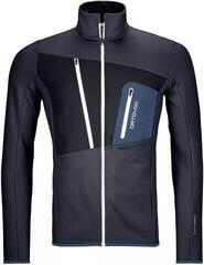 Ortovox Fleece Grid Mens Jacket Black Steel M Ortovox Fleece Grid Mens Jacket Black Steel M