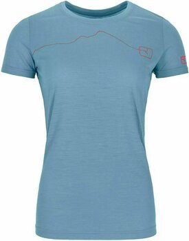 Тениска Ortovox 120 Tec Mountain W Light Blue S Тениска - 1