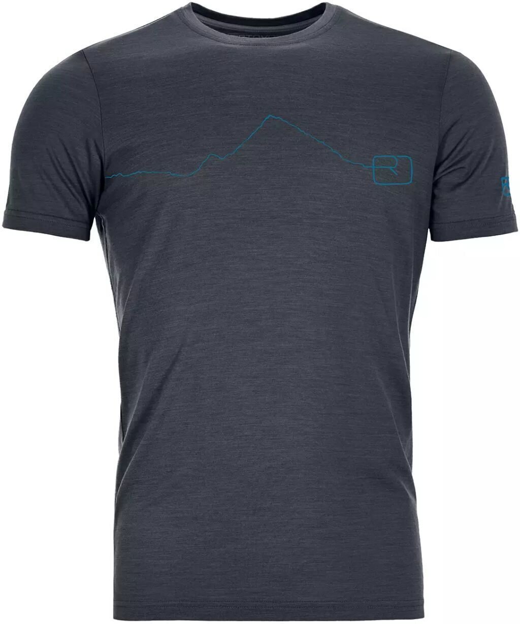 T-shirt de exterior Ortovox 120 Tec Mountain M Black Steel M T-Shirt