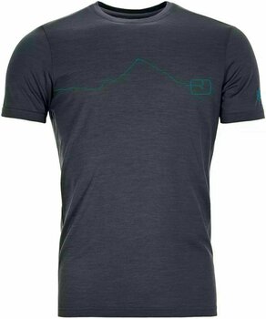 Outdoor T-Shirt Ortovox 120 Tec Mountain M Black Steel M T-Shirt - 1