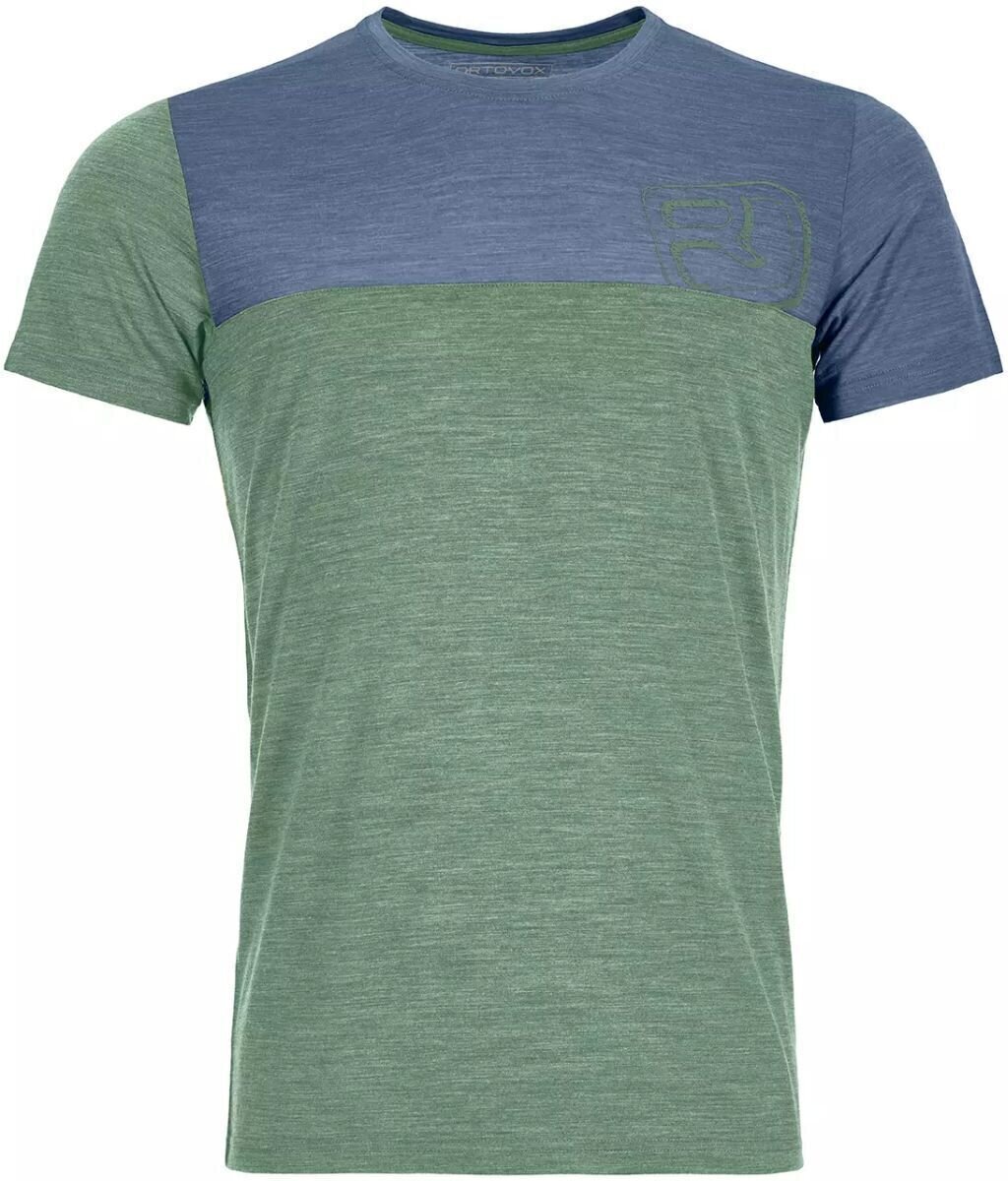 T-shirt de exterior Ortovox 150 Cool Logo M Green Isar Blend XL T-Shirt