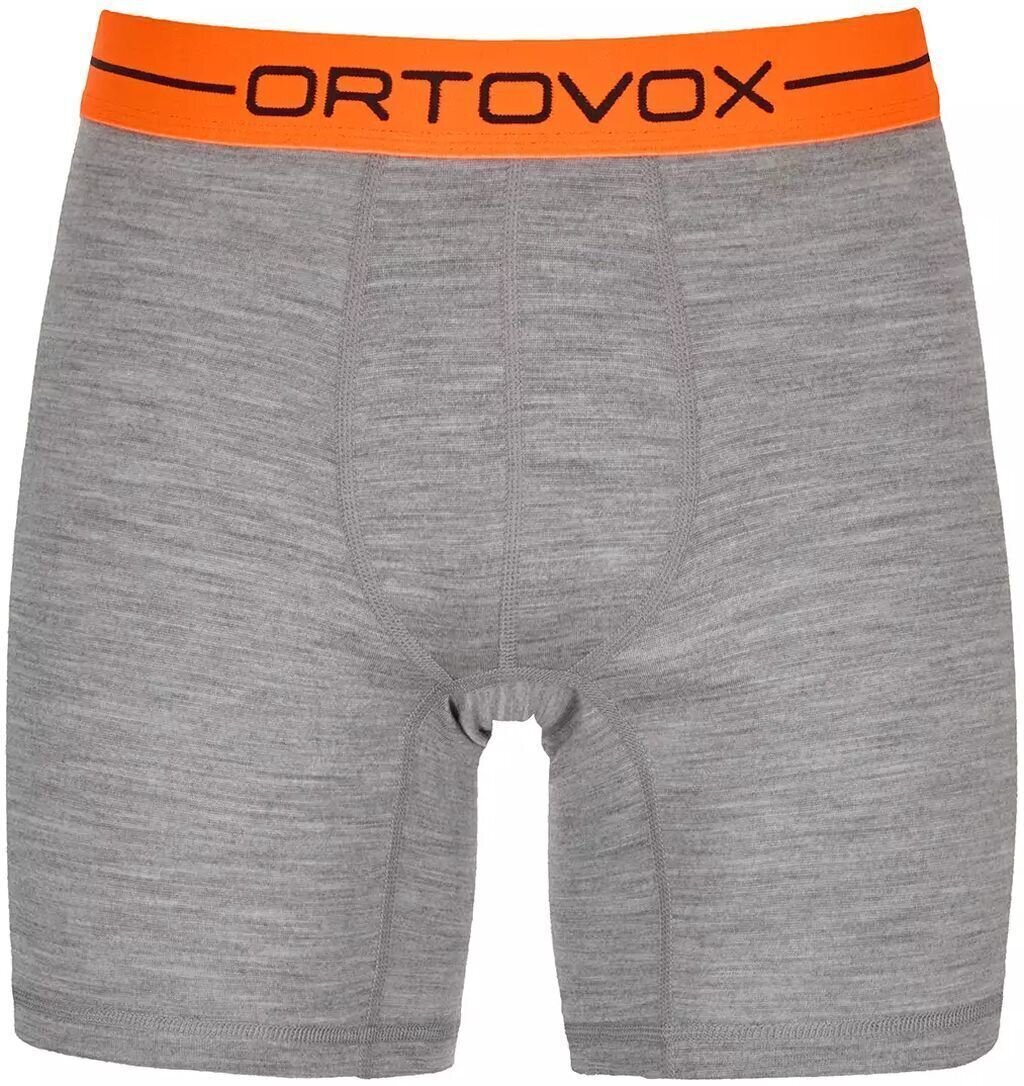 Thermal Underwear Ortovox 185 Rock 'N' Wool Boxer M Grey Blend XL Thermal Underwear