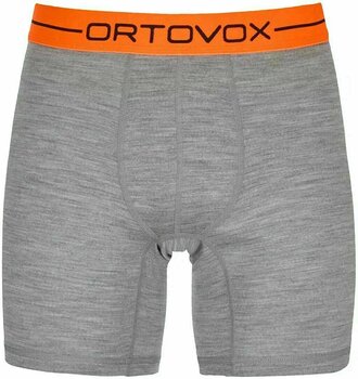 Sous-vêtements thermiques Ortovox 185 Rock 'N' Wool Boxer M Grey Blend XL Sous-vêtements thermiques - 1