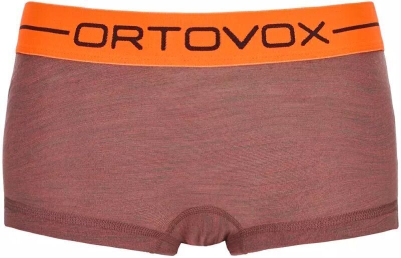 Roupa interior térmica Ortovox 185 Rock 'N' Wool Hot Pants W Blush Blend XS Roupa interior térmica